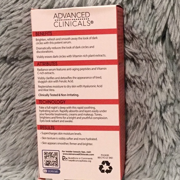 Advanced Clinicals Dark Circle Eye Serum with Vitamin C & E in 1.75 fl. oz. - Picture 2 of 4